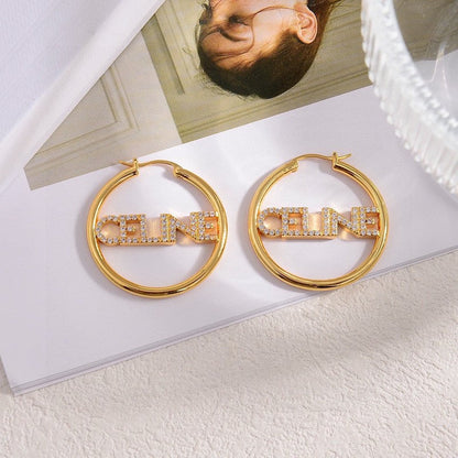 18K Celine Celine Diamond Earrings