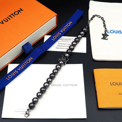 18K Louis Vuitton Monogram Pearls Bracelet
