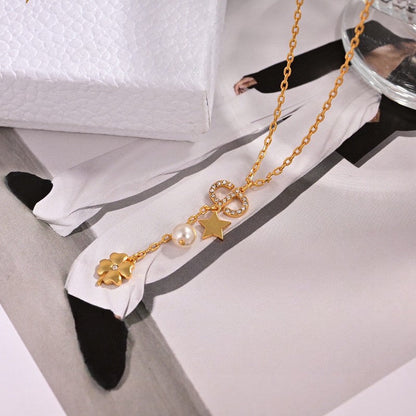 18K Petit Dior Lucky Charms Necklace