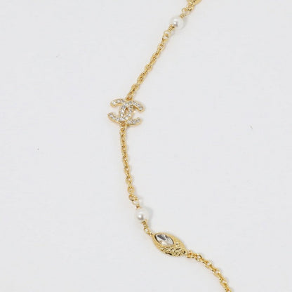 18K  Chanel Vintage Crystal Long Necklace