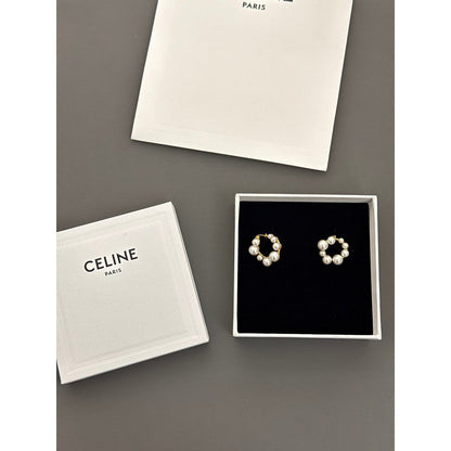 18K Celine Pearl Earrings