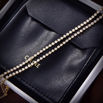 18K Celine Crystals Necklace
