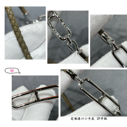 18K Roulis Double Tour Grey Hermes Bracelet