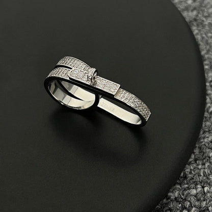18K Kelly Gavroche Double Hermes Ring