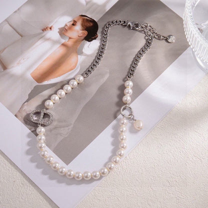 18K Petit Dior Pearl Necklace