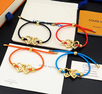 18K Louis Vuitton My Love Black Bracelet