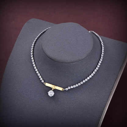 18K Celine Celine Line Diamonds Necklace