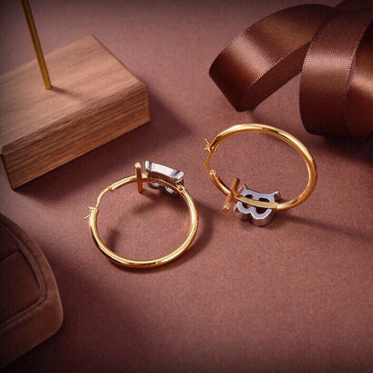 18K Balenciaga Earrings