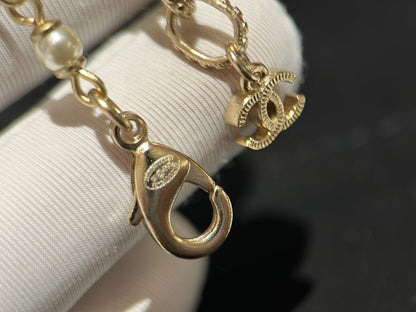 18K  Chanel 24S Long Pearls Necklace