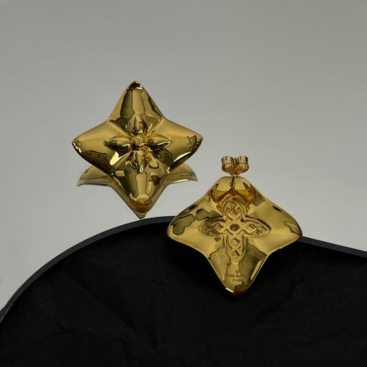 18K Louis Vuitton Futura Earrings