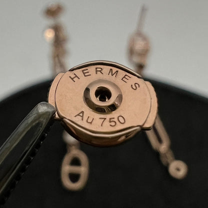 18K Chaine D'ancre Chaos Hermes Earrings