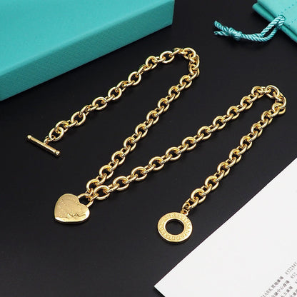 18K Tiffany Tag Chain Necklace