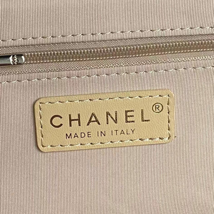 CHANEL MEDIUM CAMERA BAG 23 IN BEIGE YELLOW LAMBSKIN GOLD HARDWARE