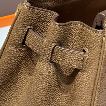 HERMES 25S  BIRKIN 30 IN COFFEE CALFSKIN GOLD HARDWARE