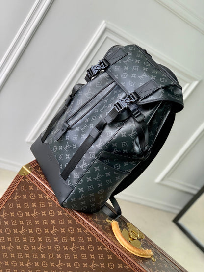 LOUIS VUITTON GETAWAY BACKPACK 50 IN BLACK MONOGRAM ECLIPSE CANVAS AND CALFSKIN