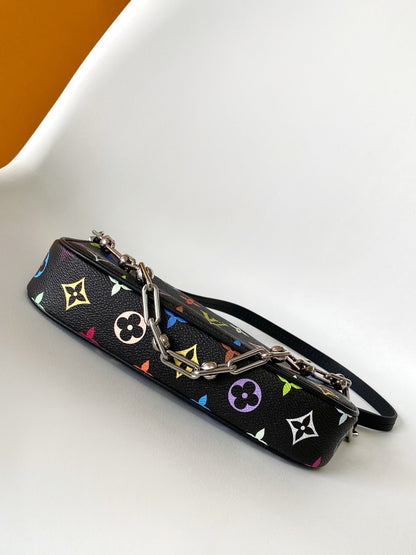 LOUIS VUITTON POCHETTE ACCESSOIRES 22 BAG IN MULTICOLOR MONOGRAM CANVAS AND COWHIDE