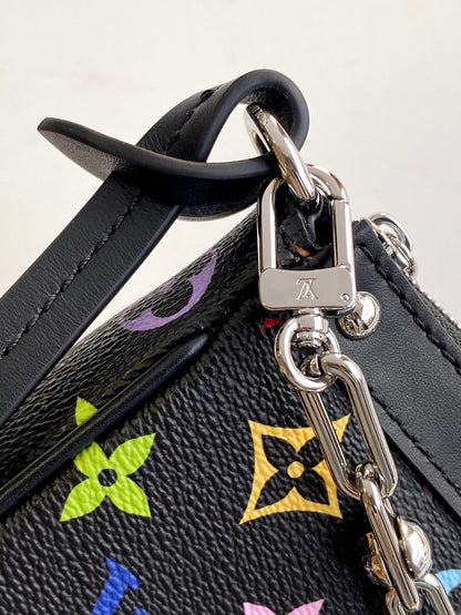LOUIS VUITTON POCHETTE ACCESSOIRES 22 BAG IN MULTICOLOR MONOGRAM CANVAS AND COWHIDE