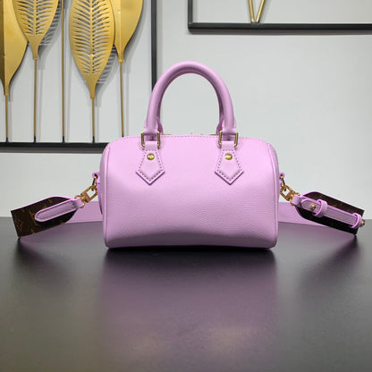 LOUIS VUITTON SPEEDY 18 IN LAVENDER CALFSKIN GOLD HARDWARE