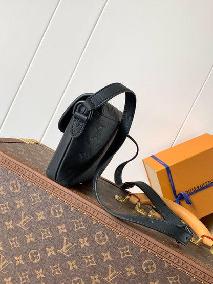 LOUIS VUITTON LV 25S PULSE WEARABLE WALLET 22 IN BLACK MONOGRAM SHADOW EMBOSSED CALFSKIN
