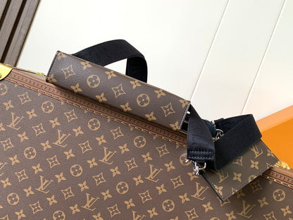 LOUIS VUITTON LV 25S GASTON WEARABLE WALLET 22 IN MONOGRAM MACASSAR CANVAS
