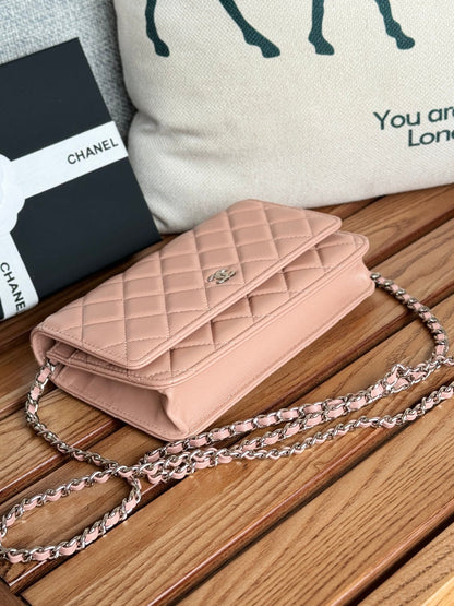 CHANEL WOC ENTRUPY 19 BAG IN LIGHT PINK CALFSKIN