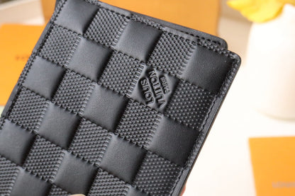 LOUIS VUITTON LV 25S SLENDER WALLET 11 IN BLACK DAMIER INFINI CALFSKIN