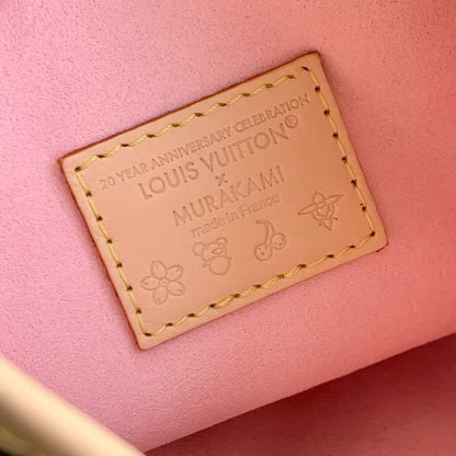 LOUIS VUITTON NANO BUCKET CHERRY BLOSSOM IN SAKURA BROWN MONOGRAM COATED CANVAS