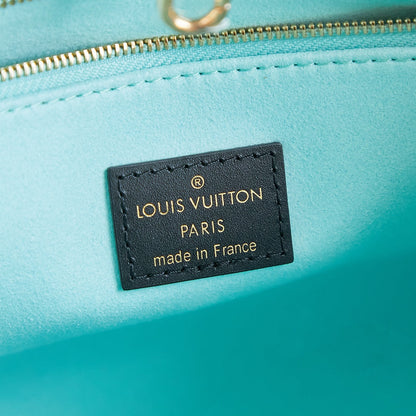 LOUIS VUITTON ONTHEGO PM 25 IN BROWN MONOGRAM CANVAS WITH DUCK SHAPE