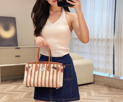 HERMES BIRKIN SHOULDER 29 IN GOLD CALFSKIN ÉCRU/BEIGE/FAUVE/ROSE POP/NOIR EMBROIDERY CANVAS