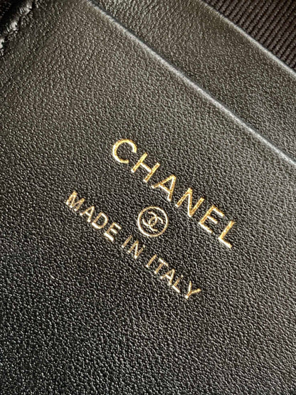 CHANEL CLASSIC MINI 18 BACKPACK COLORFUL WOOL COTTON MIXED FIBERS GOLD TONE METAL