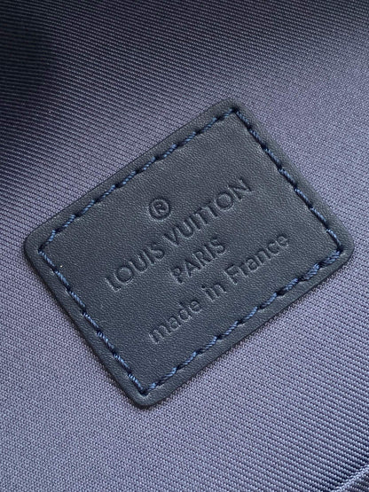 LOUIS VUITTON LV 25S TAKEOFF BACKPACK 43 IN ATLANTIC BLUE CALFSKIN