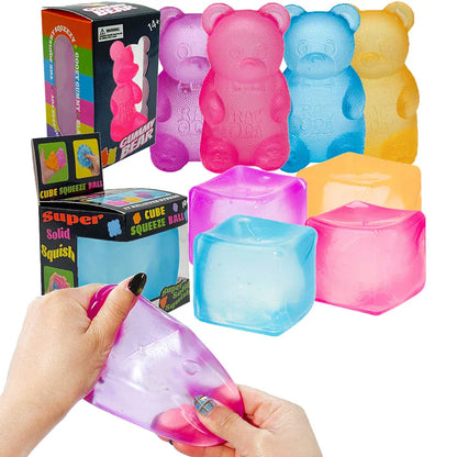 Needoh Nice Cube Sensory Fidget - Premium Stress Relief Tool for Anxiety, ADHD & Focus