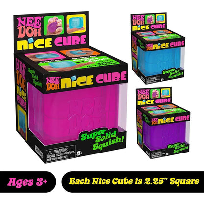Schylling Needoh Nice Cube Sensory Fidget Cube Stress Relief Anxiety Sensory Tool for Focus ADHD & Calming Office Desk Gadget