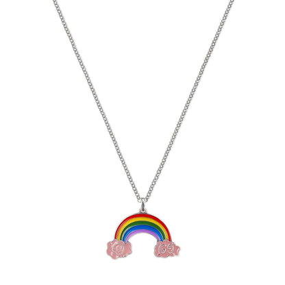Double Gucci Rainbow Pendant Necklace
